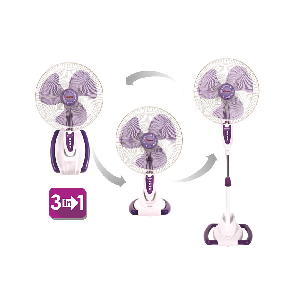 Cosmos Wadesta Fan (Wall, Desk, Stand) - 3In1 - 16-S033
