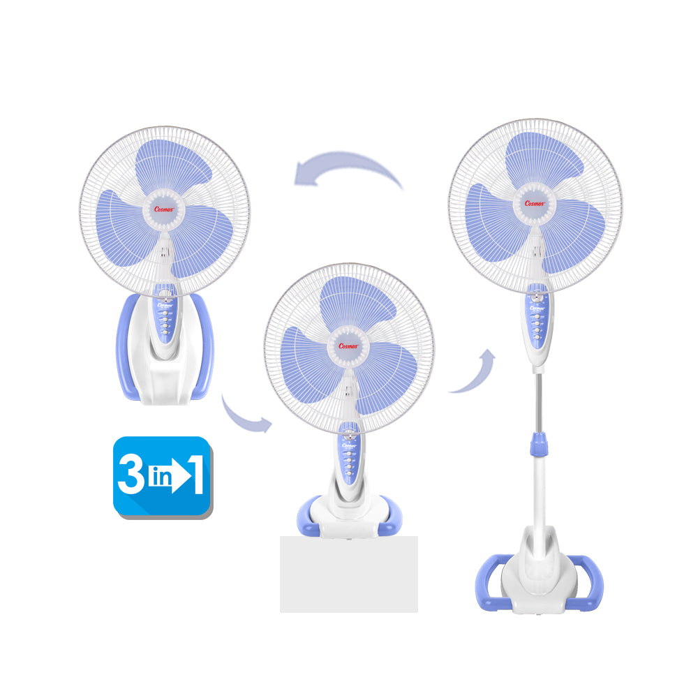 Cosmos Wadesta Fan (Wall, Desk, Stand) - 3In1 - 16-S033