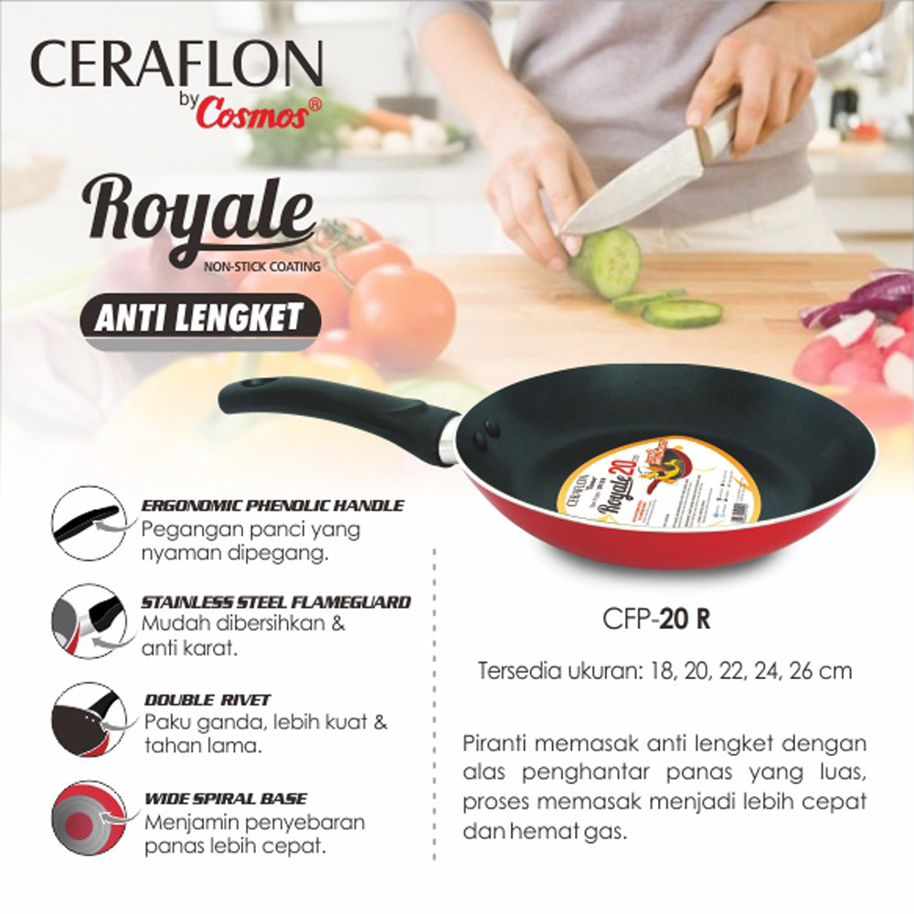 Cosmos Ceraflon Frypan Royale 18 Cm Cfp 18 R