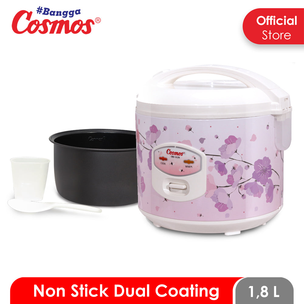 Cosmos Rice Cooker Non Stick Crj-3126 - 1.8L