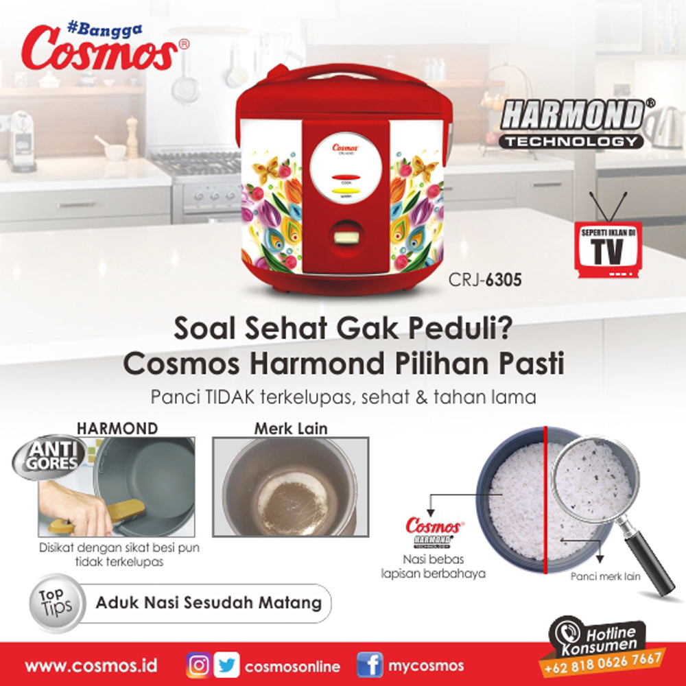 Cosmos Rice Cooker Harmond CRJ-6305 - 2L
