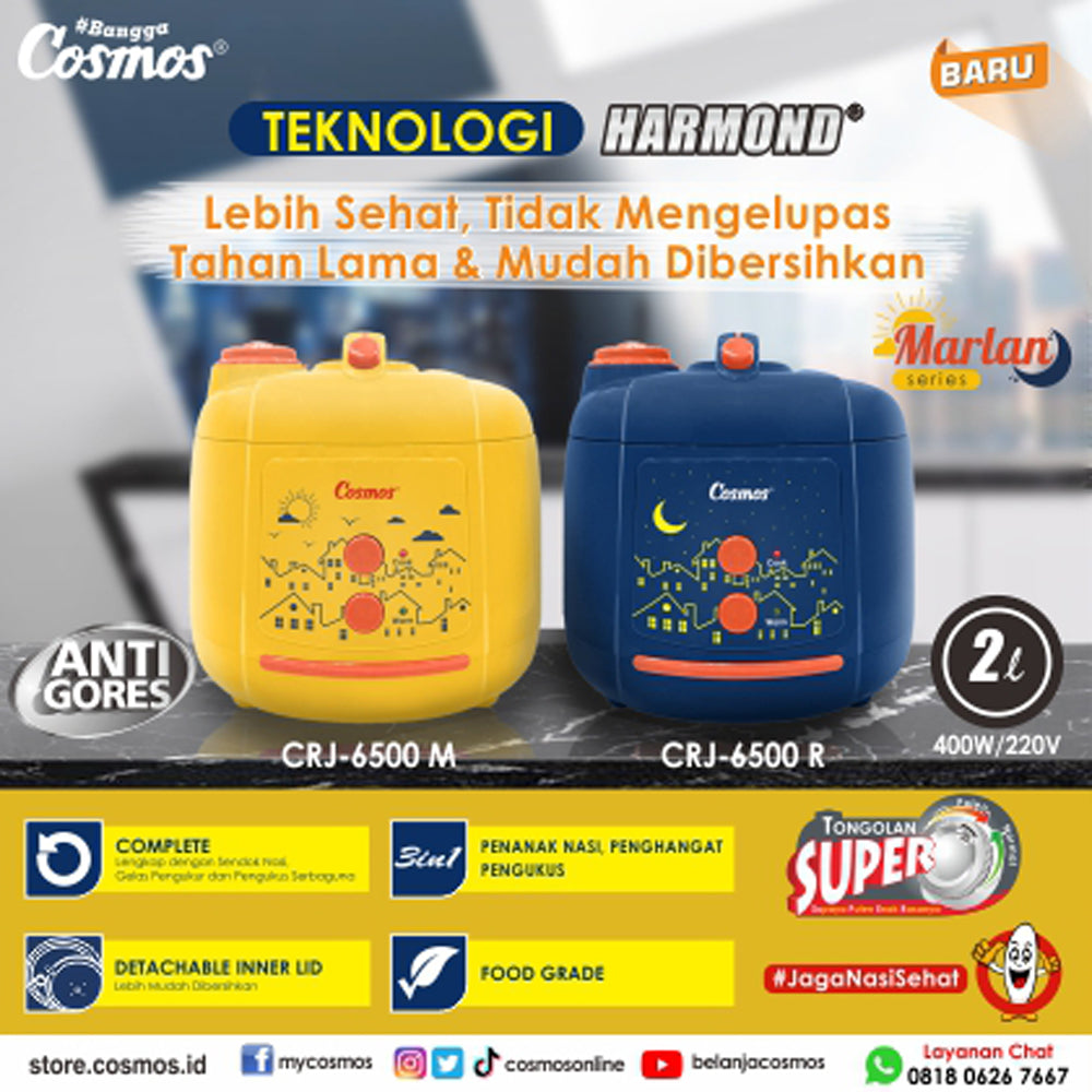 Cosmos Rice Cooker Harmond Crj-6500 M - 2.0L