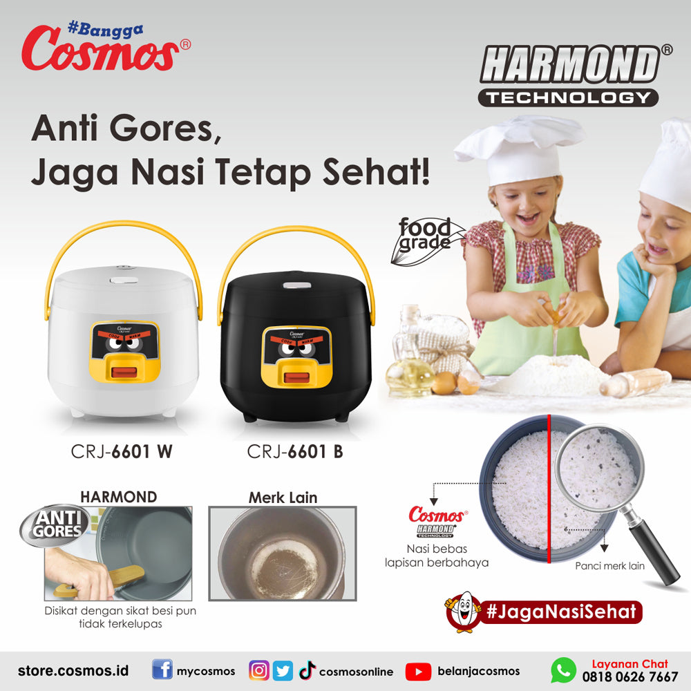 Cosmos Rice Cooker Harmond Crj-6601 - 0.8L