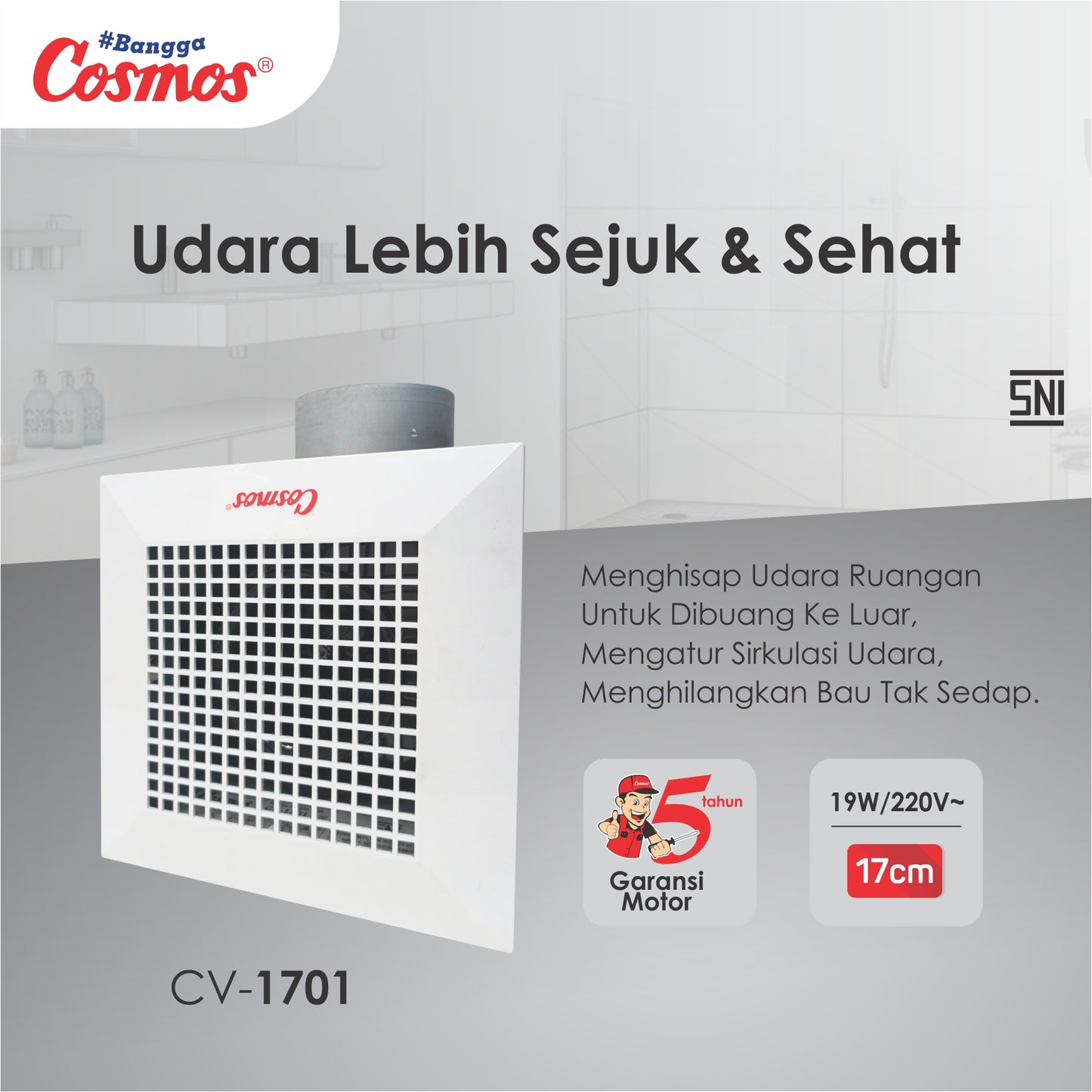 Cosmos Kipas Exhaust Langit-Langit Cv-1701 Im