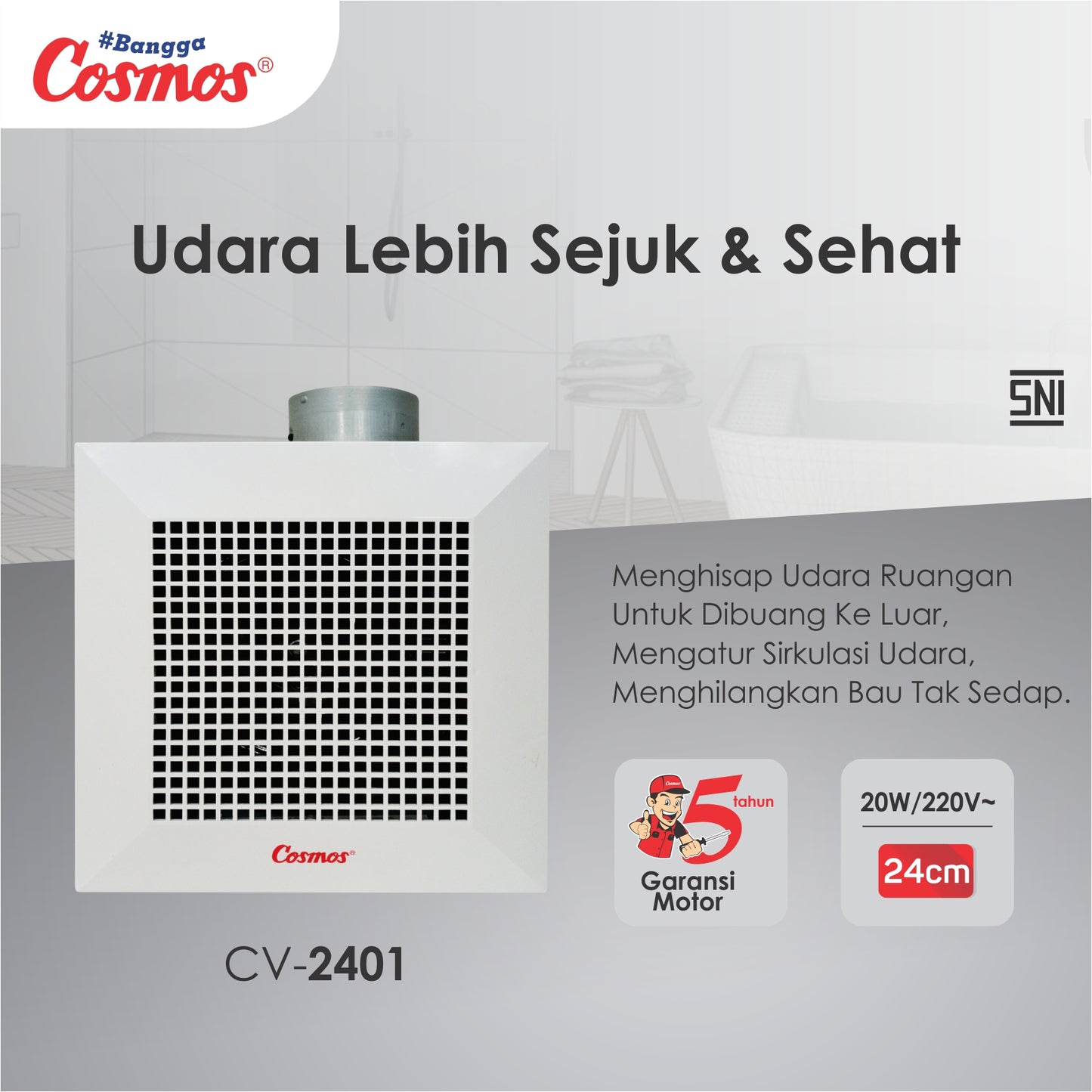 Cosmos Kipas Exhaust Langit-Langit Cv-2401 Im