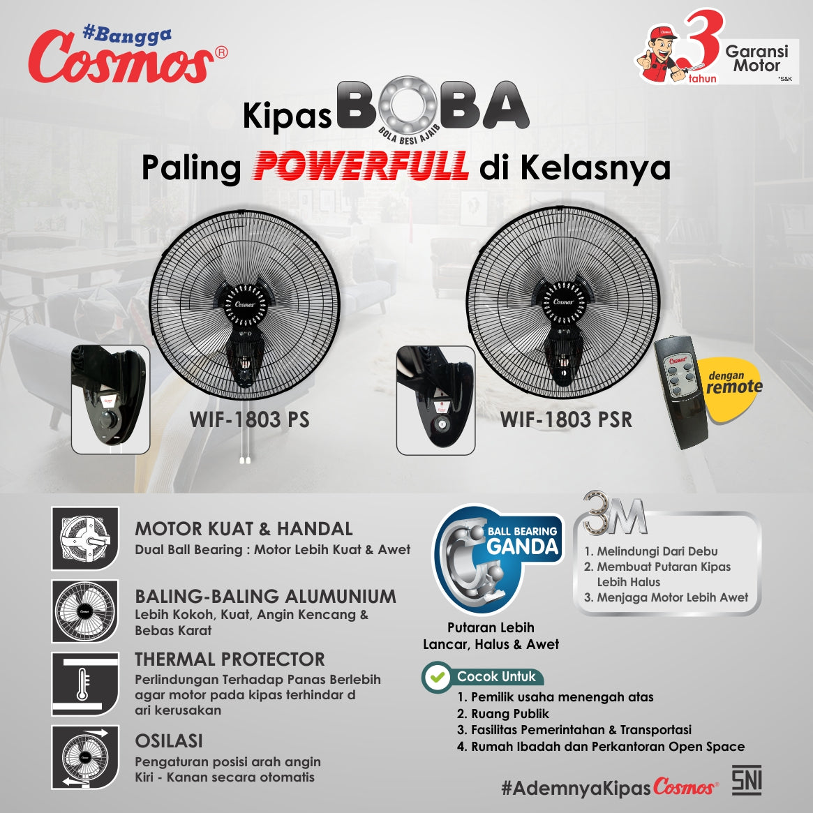 Cosmos Wall Fan Wif- 1803 Ps