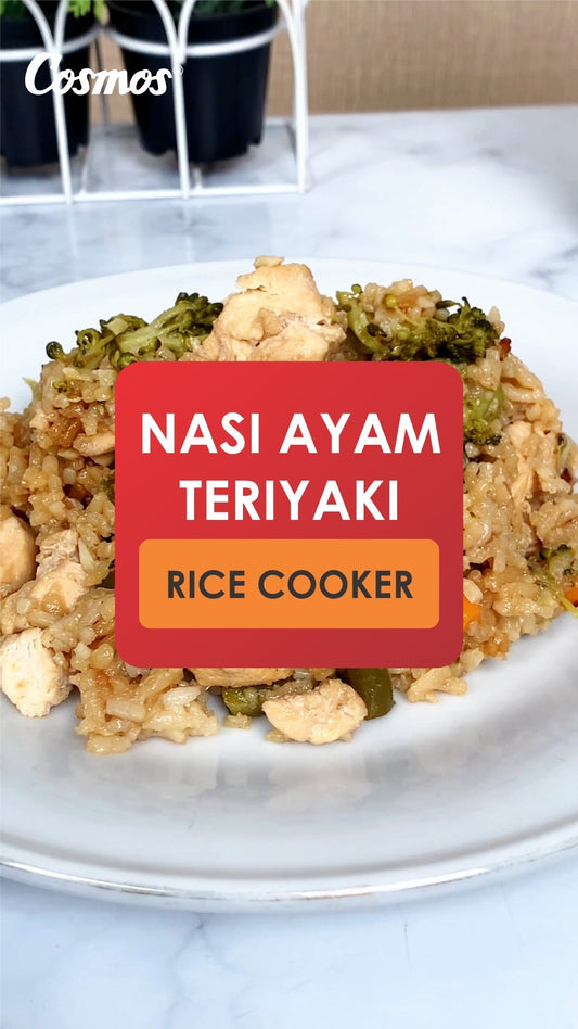 Warna Pastelnya Gemas, Masaknya Pun Cerdas! Resep Nasi Ayam Teriyaki dari Rice Cooker Cosmos