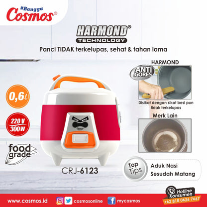 Cosmos Rice Cooker CRJ-6123 0.6 Liter