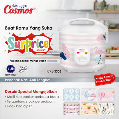 Cosmos Rice Cooker Anti Lengket Crj-3305