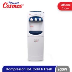 Cosmos Dispenser Air - Standing Dispenser Kompressor - CWD-5890 - Hot, Cold, & Fresh - Rak Serbaguna